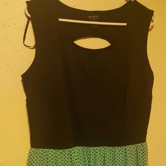 Size 16 black and blue dress