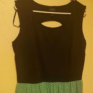 Size 16 black and blue dress