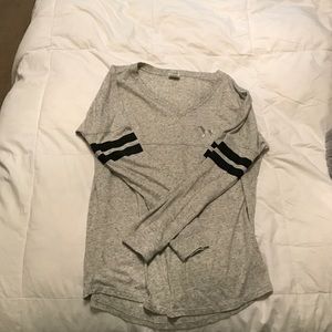 PINK shirt with silver sparkles.