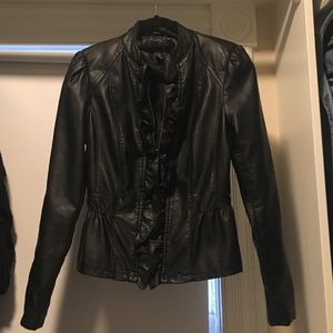 Black Vegan Leather Jacket