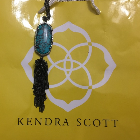 Kendra Scott gunmetal Rayne Necklace