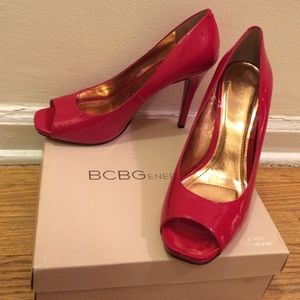 BCBGeneration Size 10M Ferrari Red Patent Leather