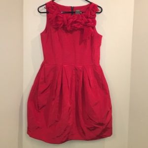 Red Flare Dress Skater Style