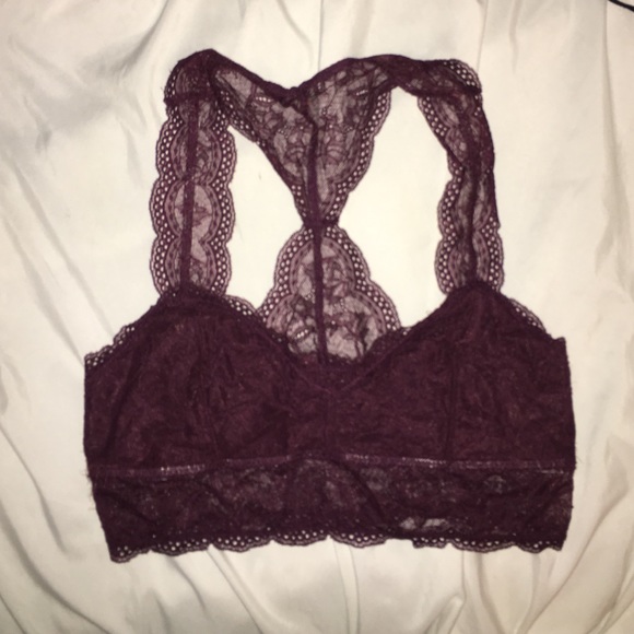 maroon bralette
