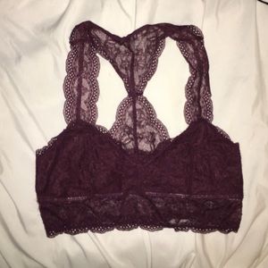 maroon bralette