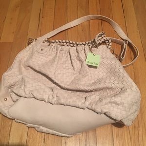 Deux lux light pink beige shoulder bag