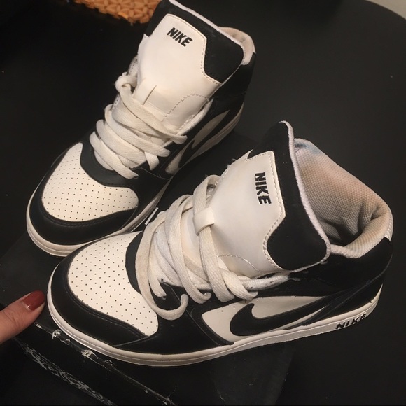 Black and White Nike Sneakers
