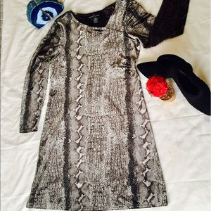 ✨Snake Print Velvet Dress✨