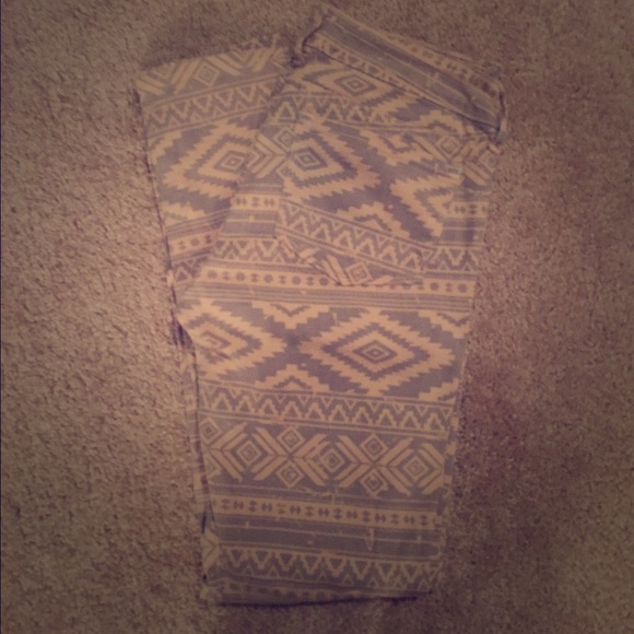 Aztec print jeans