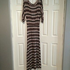 Off the shoulder maxi dress