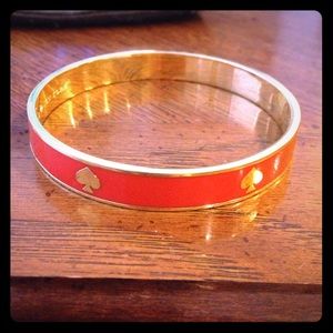 Kate Spade Orange & Gold Bangle Bracelet