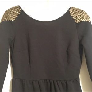 Low back, LBD with sleeves