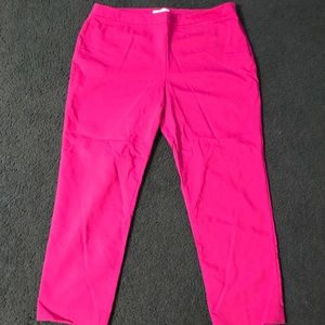 Solid straight leg pants