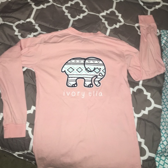 new ivory ella aztec print long sleeve tee