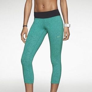 Nike printed nylon gym tights workout yoga