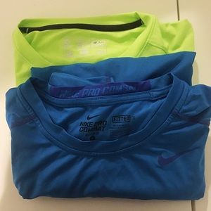 Set of 2 men's dry fit shirts