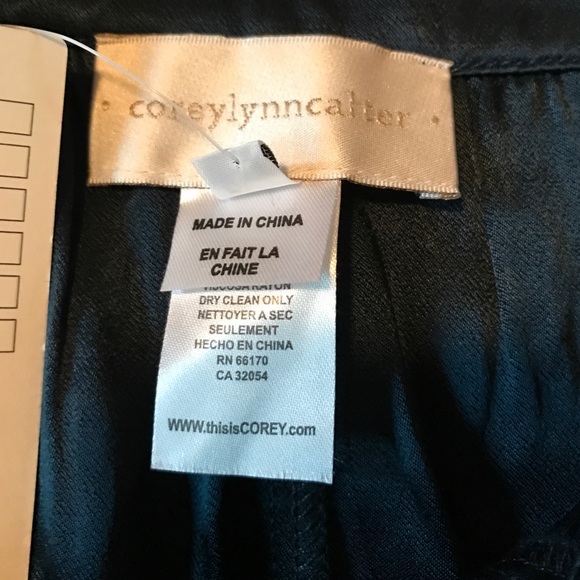 Blue drapey pants - Picture 2 of 2