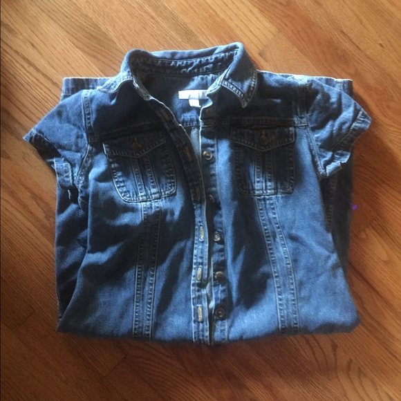 Vintage denim shirt dress from Charter Club - Picture 2 of 4