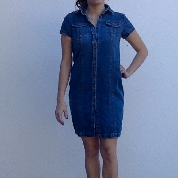 Vintage denim shirt dress from Charter Club - Picture 3 of 4