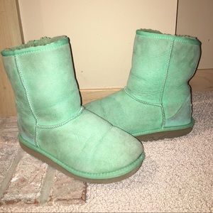 Frosty mint green uggs kids 5/ Women's 6.5-7
