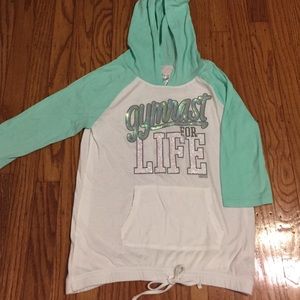 💰⬇️JUSTICE Girls Hooded T-shirt. Size 12