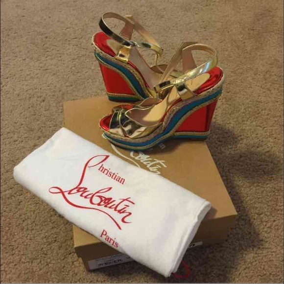 Christian Louboutin wedges.