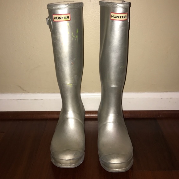 Silver Hunter Rain Boots