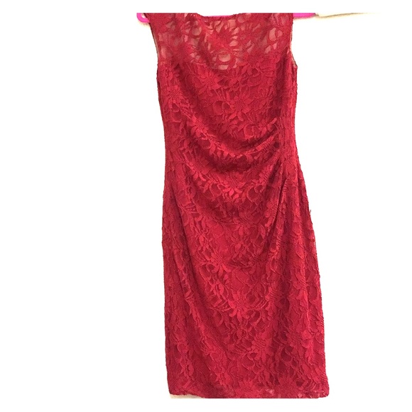 Ralph Lauren deep red dress