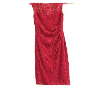 Ralph Lauren deep red dress