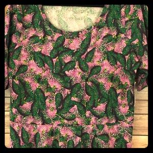 NWT❣LuLaRoe NICOLE (3XL) in purple and green