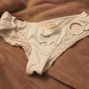 Victoria's Secret white bathing suit bottoms