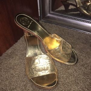 Tory Burch Gold Sandals