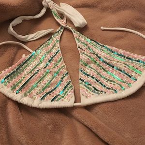 Victoria's Secret sequined bikini top