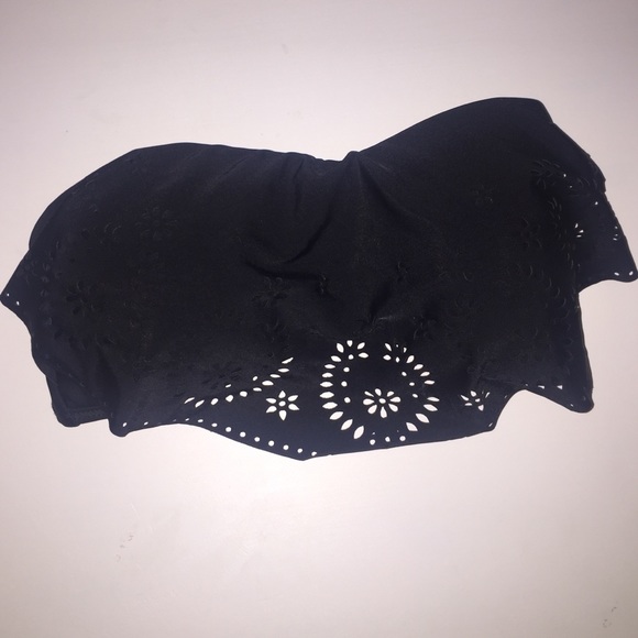 Black Strapless Target Bikini Top