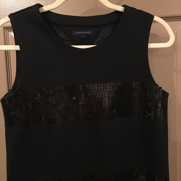 NEW! Tommy Hilfiger Wool Sequin Shift Dress - Picture 3 of 4