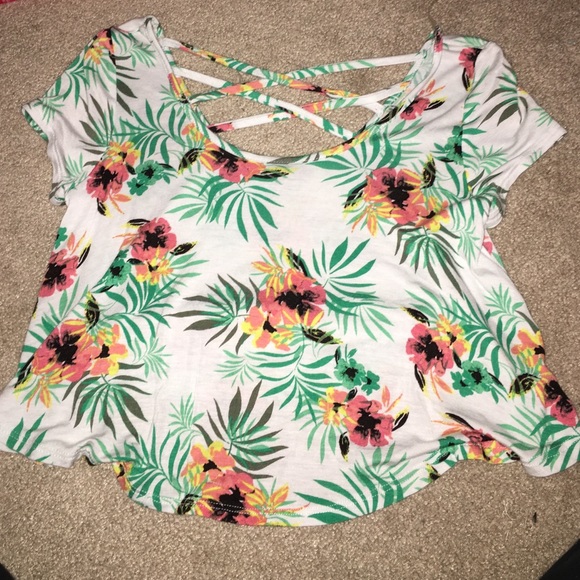 Floral print t shirt