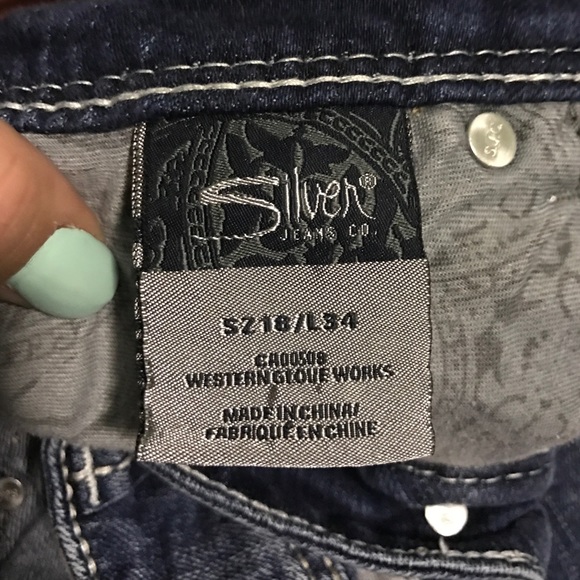Silver jeans