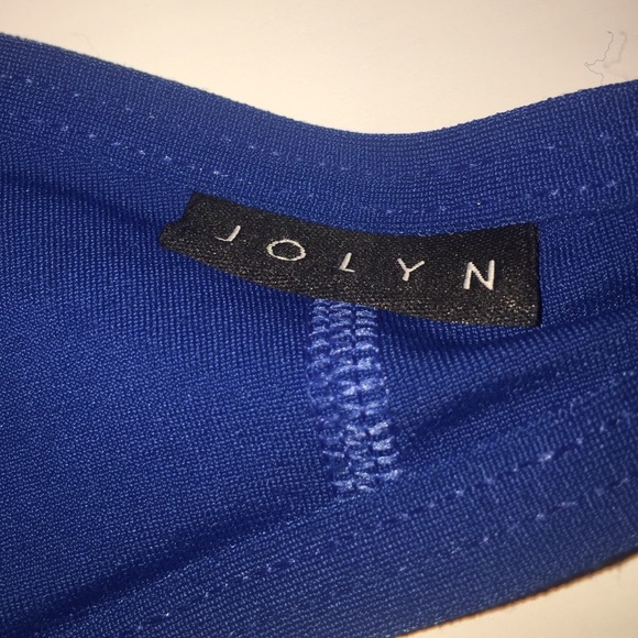 Dark Blue Triangle Jolyn Swim Top - Picture 2 of 3