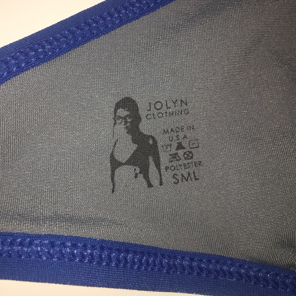 Dark Blue Triangle Jolyn Swim Top - Picture 3 of 3