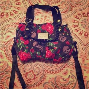 Betsey Johnson Skulls & Roses Handbag