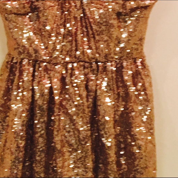 Jill Stuart Rose Gold Sequin Dress - Picture 2 of 4