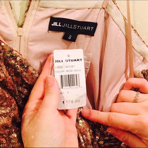 Jill Stuart Rose Gold Sequin Dress - Picture 3 of 4
