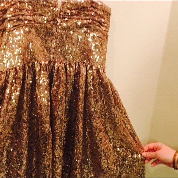 Jill Stuart Rose Gold Sequin Dress - Picture 4 of 4