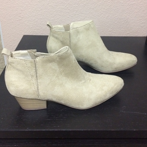 Beige booties