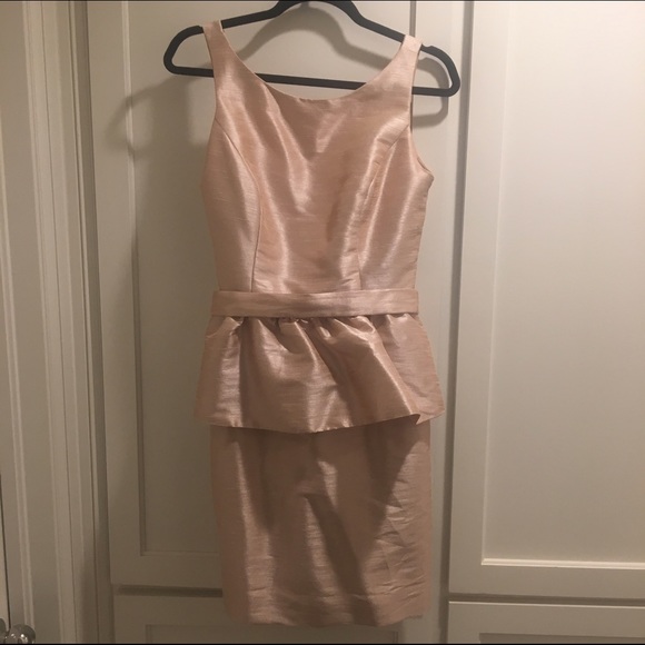 Alfred Sung Pearl Pink Peplum dress