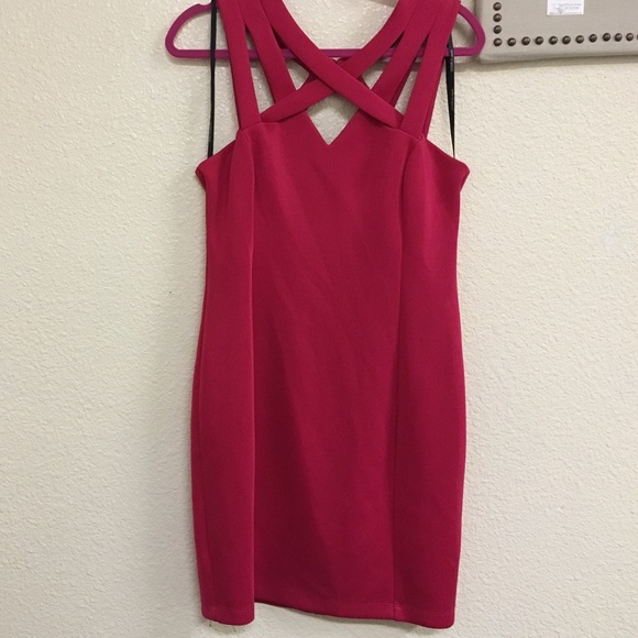 Red Guess bodycon dress!