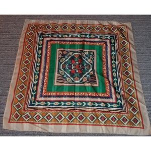 Large Patterned Head Scarf