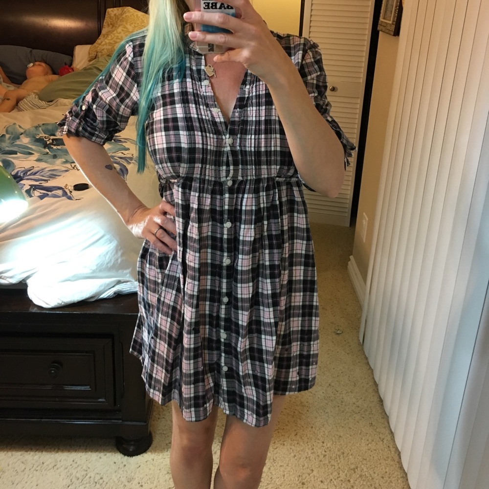 Like new VS PINK BLING Flannel dress - Picture 2 of 8