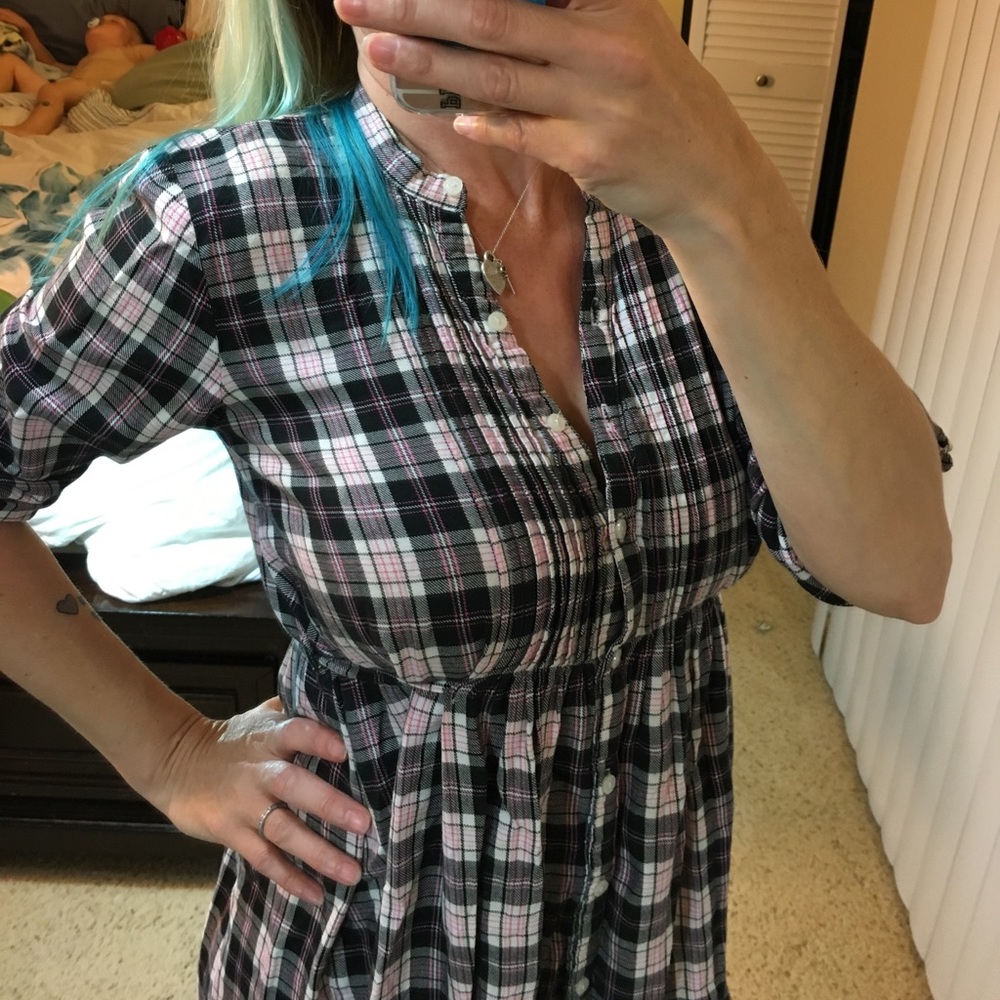 Like new VS PINK BLING Flannel dress - Picture 4 of 8