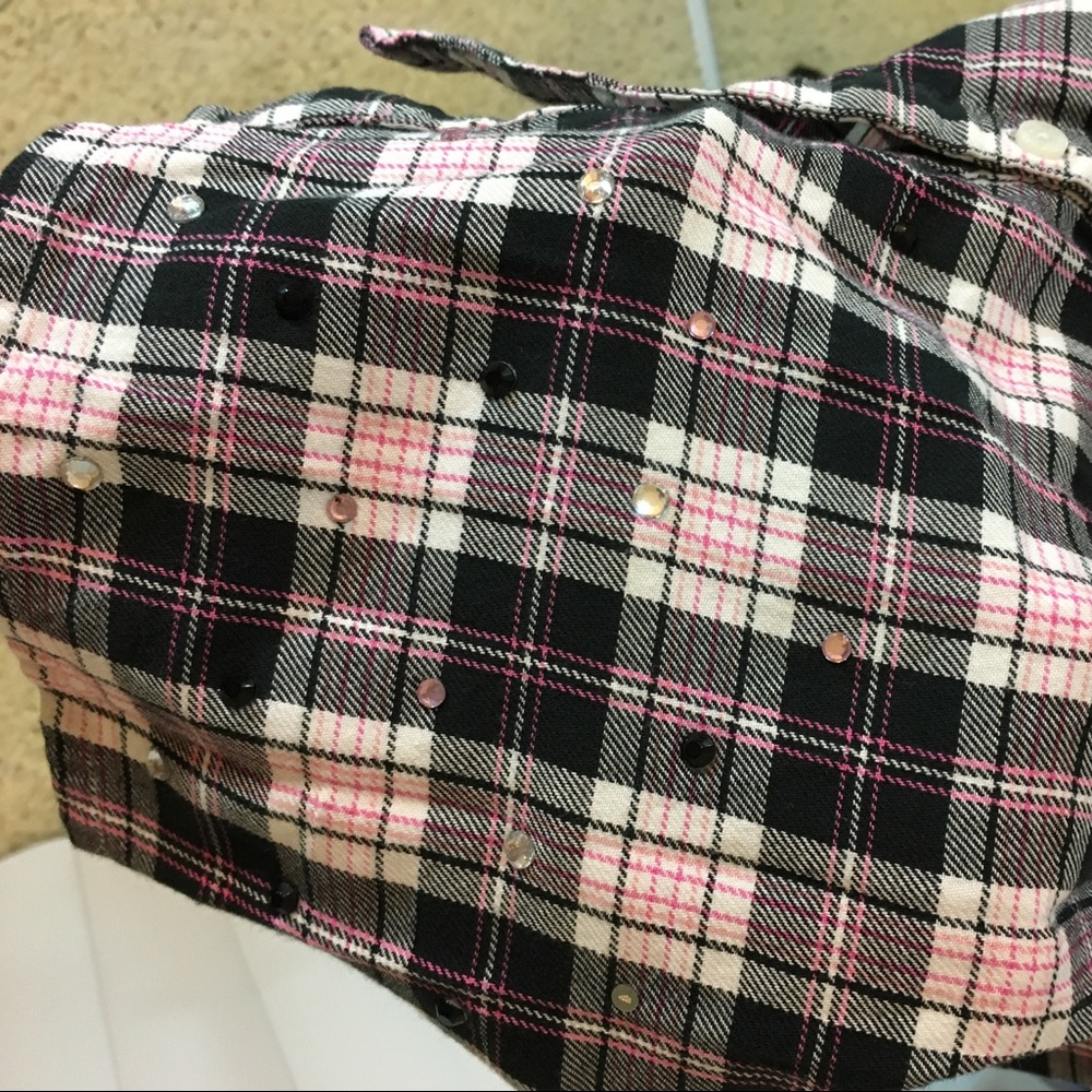 Like new VS PINK BLING Flannel dress - Picture 7 of 8
